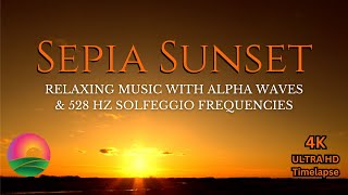 Golden Hour: Relaxing Music with Alpha Waves & 528HZ Solfeggio Frequencies