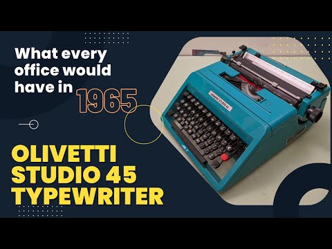 【OLIVETTI STUDIO 45】整備済タイプライター What every office would have in 1965 - Olivetti Studio 45
