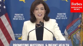 New York Gov. Kathy Hochul Discusses Initiative To Improve Maternal And Infant Health