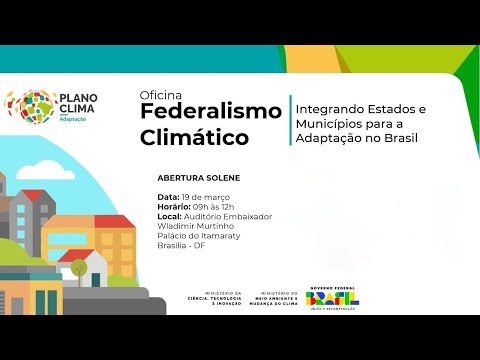 Plano Clima Adaptação - Oficina Federalismo Climático