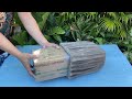 The Secret Ideas From Cardboard Box And Fabric To Make Creative Cement Pots | Everyone Can Do It