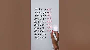 Find mistake in last digit of Table 857..🤔 #maths #reasoning