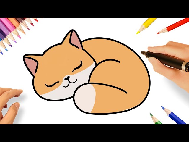 Como desenhar um Gato PASSO A PASSO - narrado 