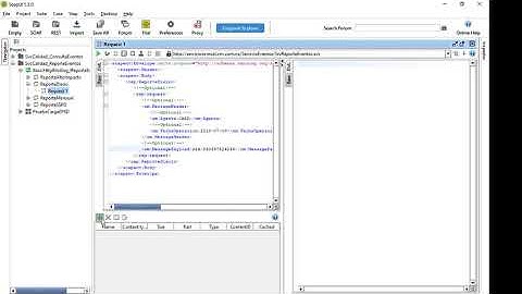 Ejemplo del uso del servicio web SDL – carga de eventos diarios - SoapUI