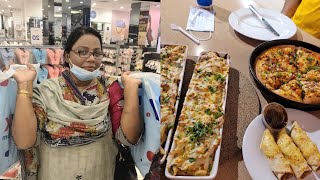 Gym K Leye Shopping/Dieting Start???in Pizza Hut/Pakistani Family Vlogs/Saima Vlogs