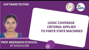 Logic Coverage Criteria: Applied to Finite State Machines