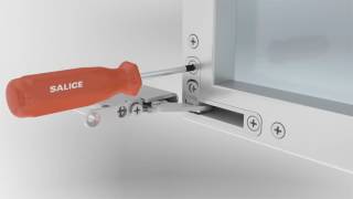 Air hinge by salice, lightness and functionality  for aluminium framed doors. Buller Ltd
