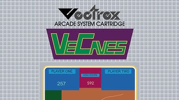 Vectrex - VeCaves by M. De Smet 2002, 2021 re-release by Packrat Video Games