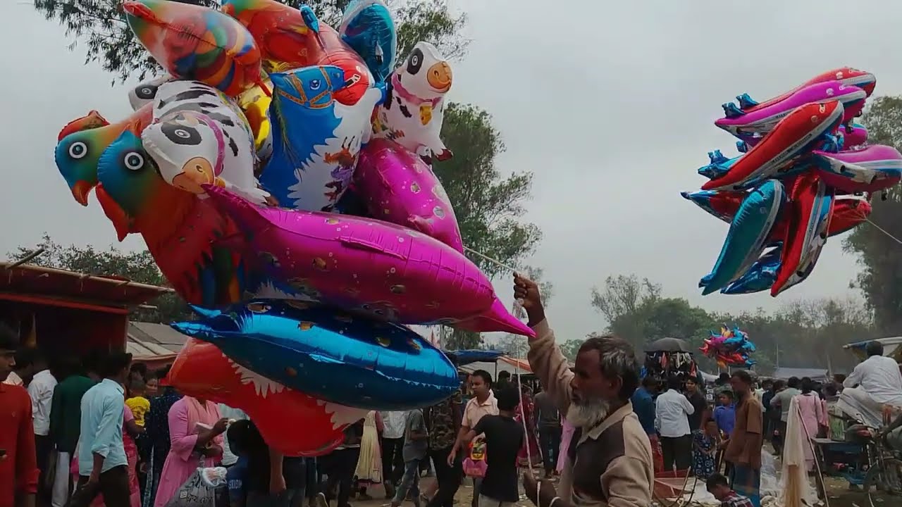 Amazing Air Swimmer Gas Balloons at Public place in Bangladesh Gas