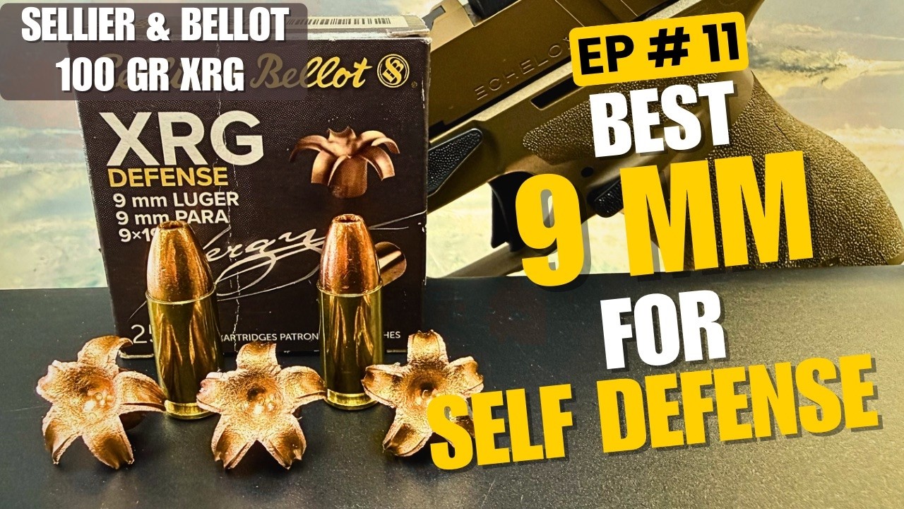 Тест баллистического геля Sellier & Bellot 100 Gr XRG Defense. Использовался с пистолетами с 3, 3...