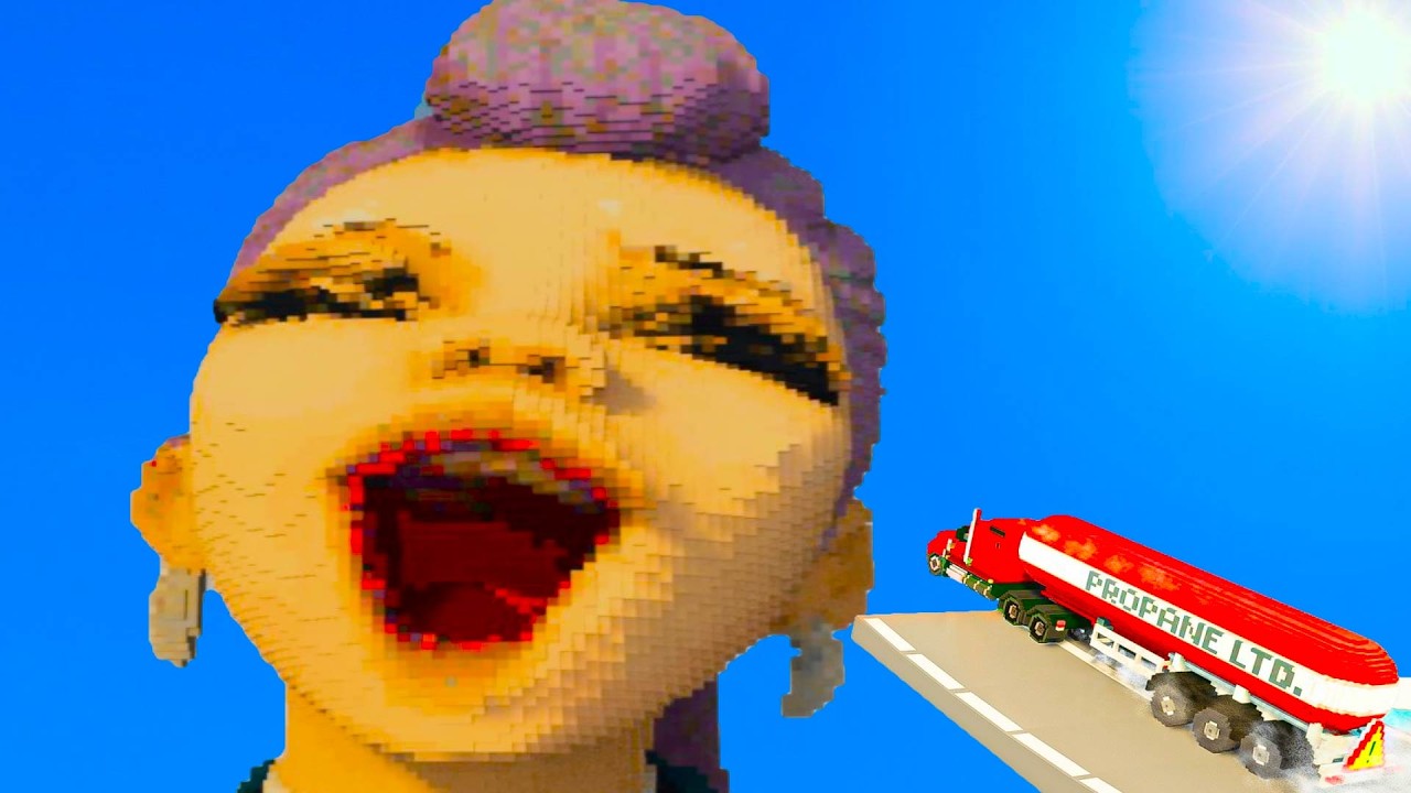 KPOP Demon Hunters vs Gas Tanker 🚛💥 The Explosion Was INSANE!  Teardown