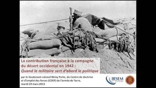 La contribution française à la campagne du désert occidental de 1942