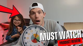 Time to learn! This is an EPIC clock for kids! Simple design, packed with Teaching! | OWLCONIC Clock
