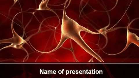 Nerve Cell PowerPoint Template by PoweredTemplate.com