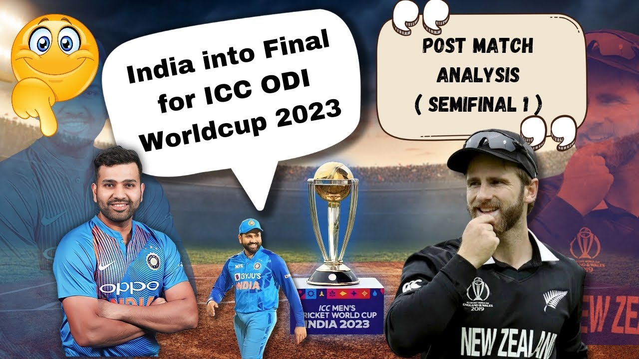 India into the Finals of ICC ODI Worldcup 2023! India beaten NZ by 70 runs!