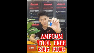 AMPCOM Tool Free RJ45 Plug with CAT6A CA6