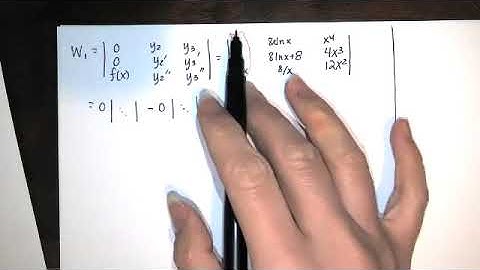 Problem 6.4.8 - Find the general solution using variation of parameters.