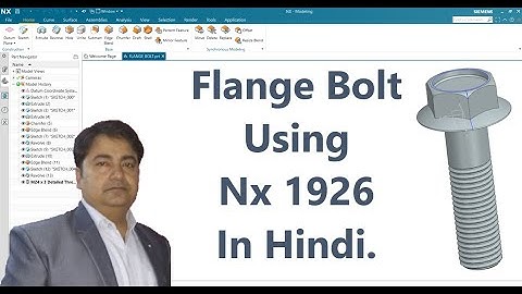 Flange Bolt Using Nx1926 in Hindi.