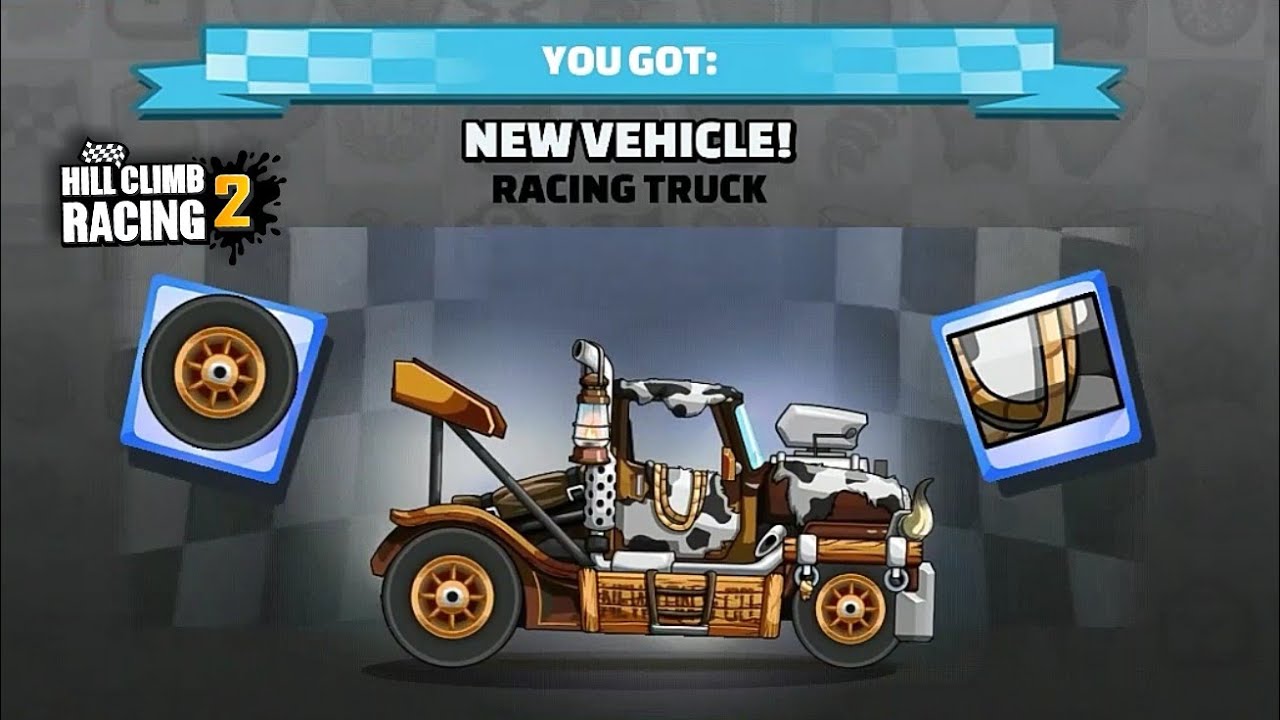 Hill Climb Racing 2 - New Vehicle RACING TRUCK Fully Upgraded