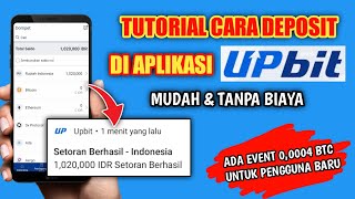 Tutorial Cara Deposit Di Upbit Global Upbit Indonesia Dengan Mudah Tanpa Biaya