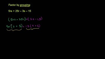 Factor expressions by grouping