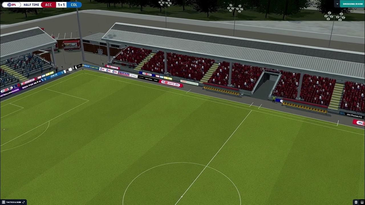 FOOTBALL MANAGER 23 ACCRINGTON COLCHESTER SKY BET LEAGUE TWO