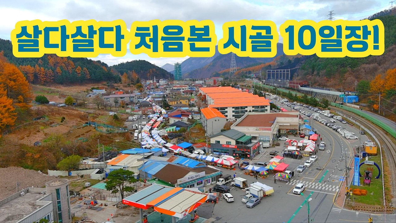 보자마자 막걸리 땡기는  강원도에서 2번째로 크다는 5일장이 아닌  처음보는 산골 10일장