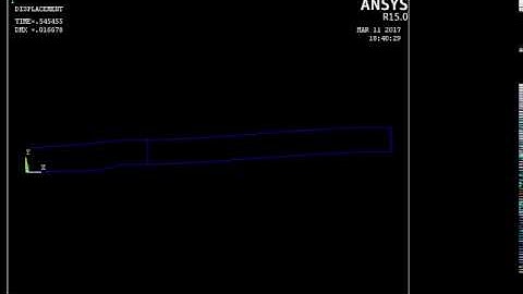 ansys 2D frame dynamic analysis (joint connection in one beam)