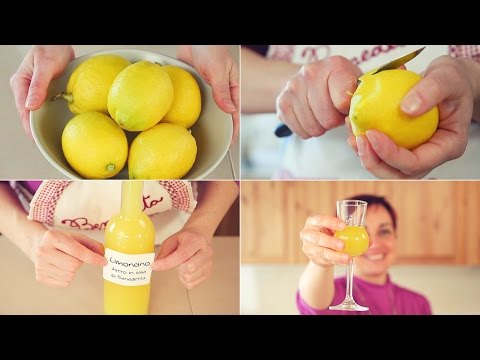 🍋﻿ LIMONCINO / LIMONCELLO 🍋 FATTO IN CASA Ricetta Facile - Homemade Limoncello Liqueur Easy Recipe