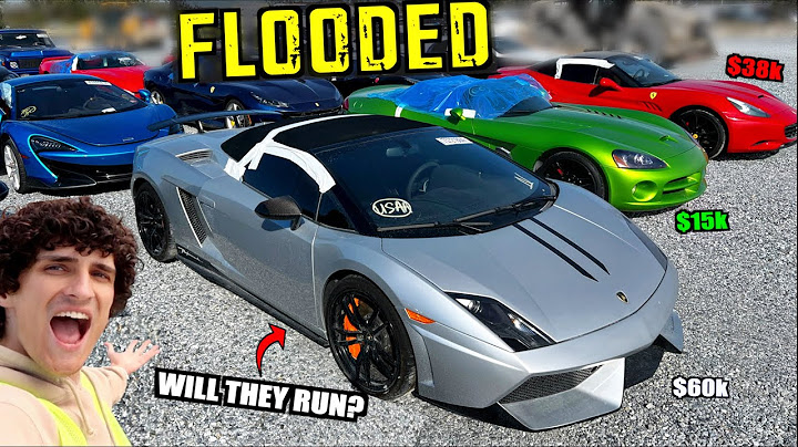 Buying HURRICANE FLOODED Supercars at Salvage Auction for CHEAP!
