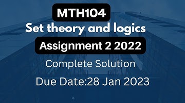 MTH104  Assignment 2 2022|Complete Solution| #vu #assignment