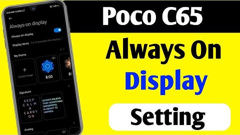 Poco C65 Me Always On Display On kaise kare How to Always On Display Setting On kaise kare 2025