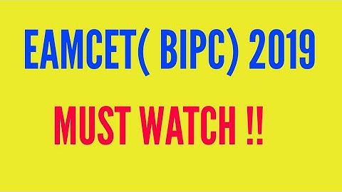 EAMCET 2019|| MUST WATCH VIDEO