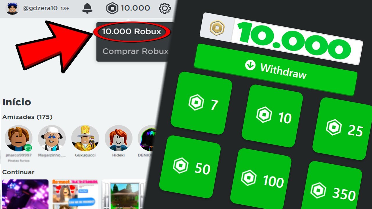 FUNCIONANDO* GANHE 10.000 ROBUX USANDO ESTE CÓDIGO NO ROBLOX (2021) 