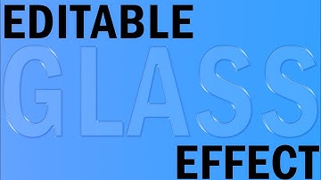 How to Create Editable Glass effect in Photoshop | Techno Zaibi