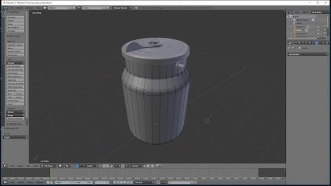 Blender 3D - Modeling #19 air spray gun part1 [timelapse]
