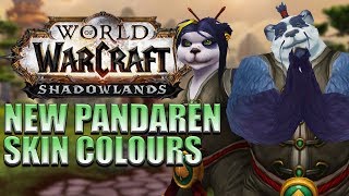 NEW Pandaren Skin/Hair Colour Customizations | Shadowlands Alpha