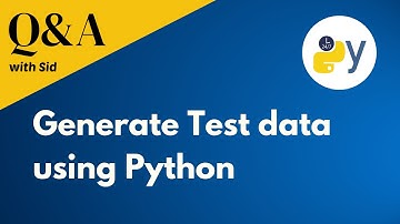 How do I generate test data using python? #protips #tips #tipsandtricks #python #coding #learning