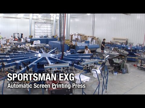 Sportsman EXG - Automatic Screen Printing Press - M&R Screen Printing Equipment