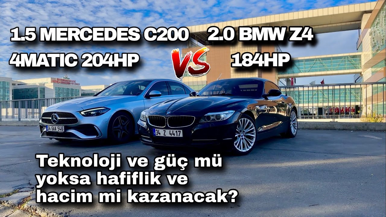 Mercedes C200 4Matic vs Porsche Macan Otoban Gazlamasına Civic Rs Sürprizi