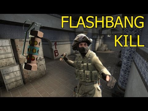 CS:GO Insane Flashbang Kill Through Smoke