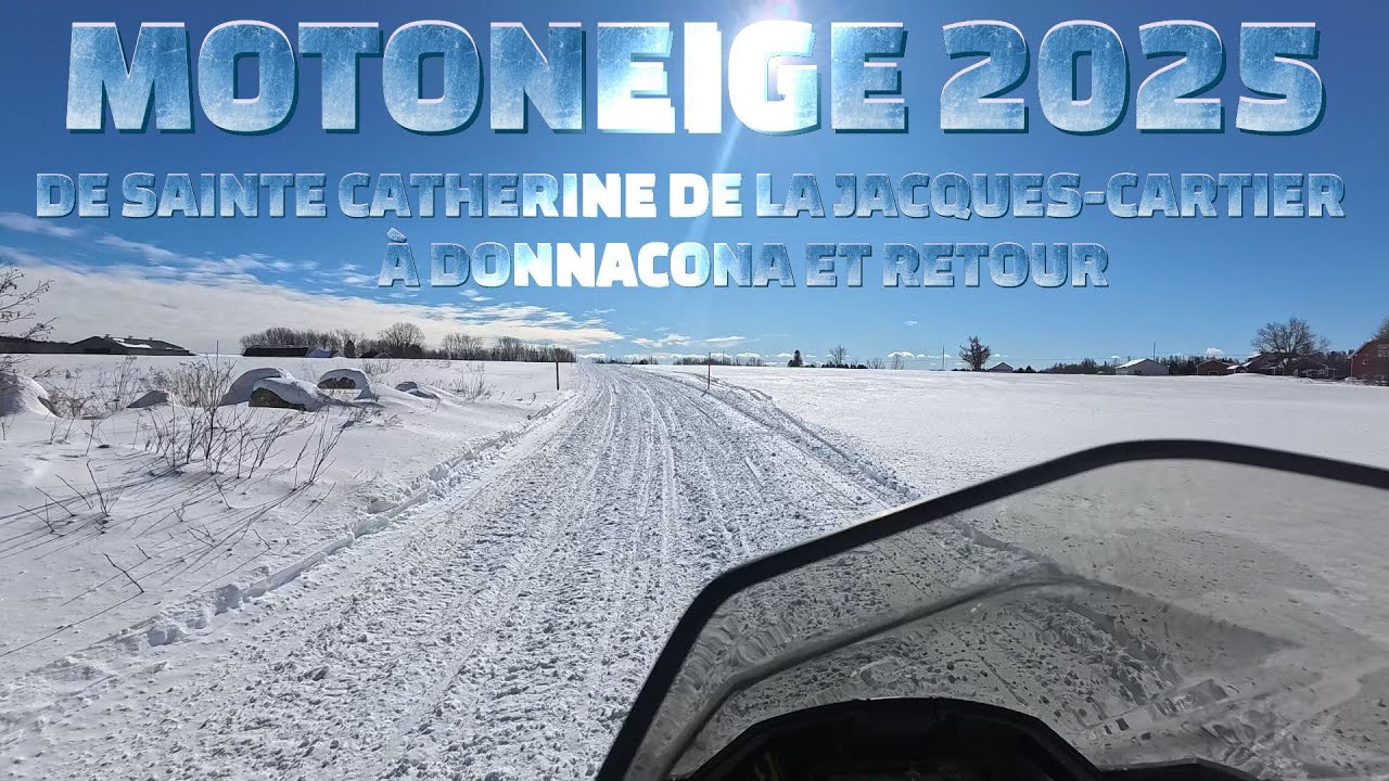 Balade en motoneige. De Sainte-Catherine-de-la-Jacques-Cartier à Donnacona et retour.