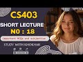 CS403 Short Lecture - 18 VU Short Lecture Data Base Management System Urdu Hindi |StudywithKhokhar