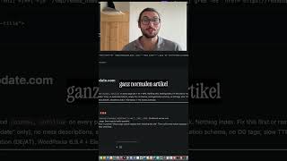 Eine H1, dann H2s, darunter H3s. Wie ein normaler Artikel. Titel, Überschriften,