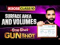JKBOSE Class 10th Maths | Surface Area and Volumes | One Shot | GUN-SHOT Series | JKBOSE Wallah
