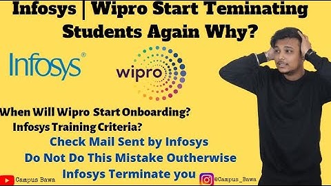 Infosys Again start terminating students | Wipro onboarding updates  | Do not do this mistakes