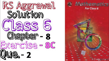 Algebraic Expressions | Class 6 Exercise 8c Q. 2 | Chapter 8 | Rs Aggarwal Class 6 | Md Sir