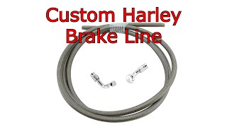 How To Make Custom Brake Lines For Harley Davidson Motorcycle Using Goodridge Lines And Fittings