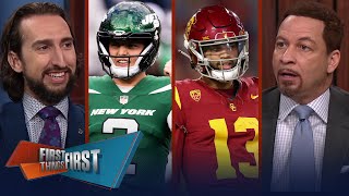 Jets trade Zach Wilson to Broncos \& Nick releases an updated Mock Draft | NFL | FIRST THINGS FIRST