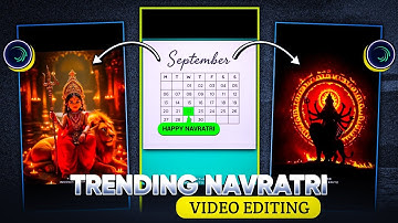 Calendar Animation Navratri Video Editing 🌷 | Navratri Video Editing Alight Motion 2025